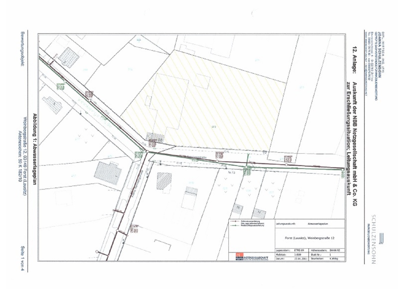 4270 m² Baugrundstück in guter Wohn- und Gewerbelage in Forst, Lausitz