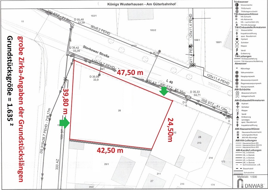 1.635m² Wohn-& Gewerbe Bauland nahe dem S-Bhf. Königs Wusterhausen