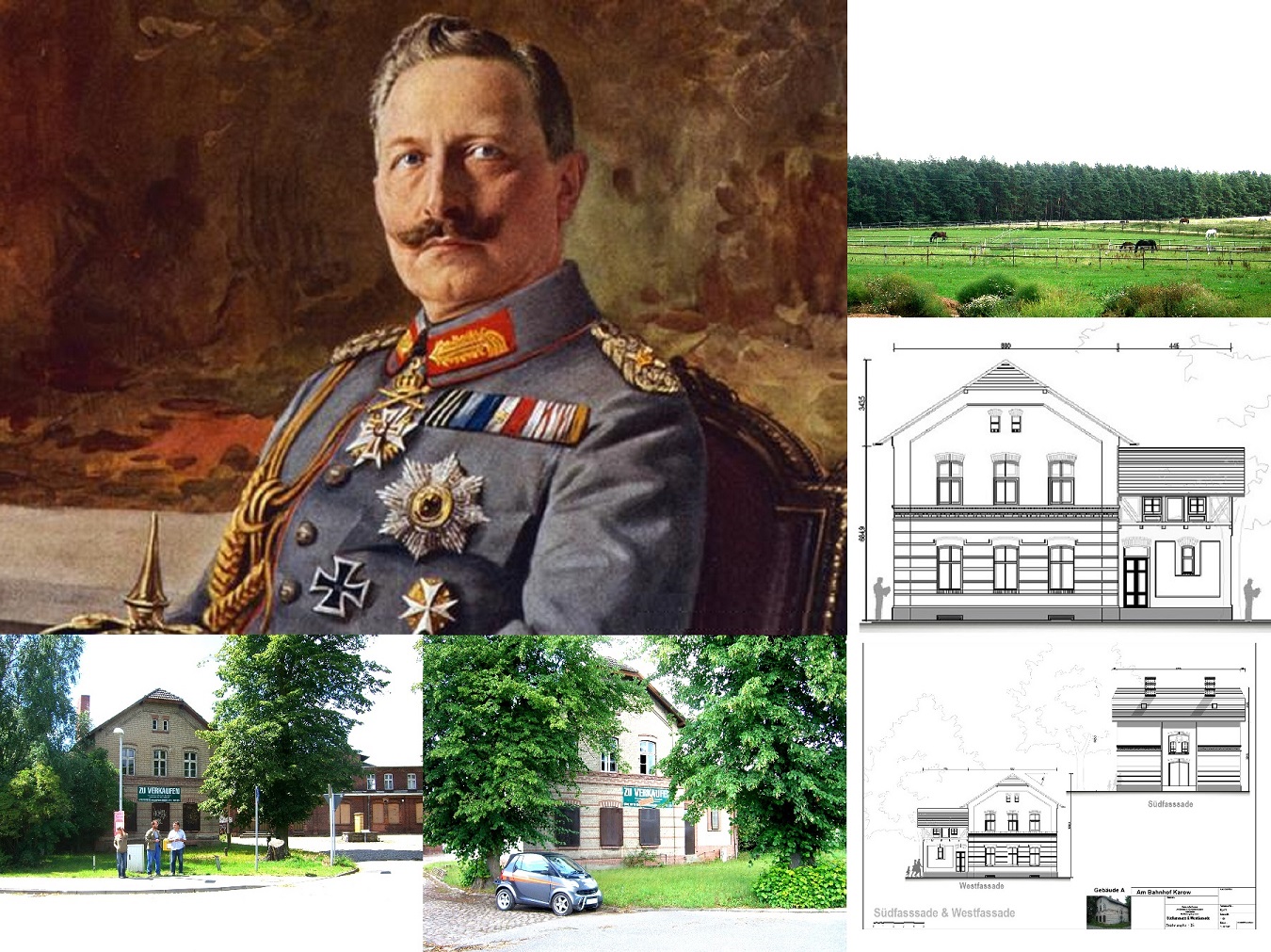 1.967 m² 2 historische Mehrfamilienhäuser Denkmal, Sanierungsobjekte am Bahnhof Karow, Plau am See