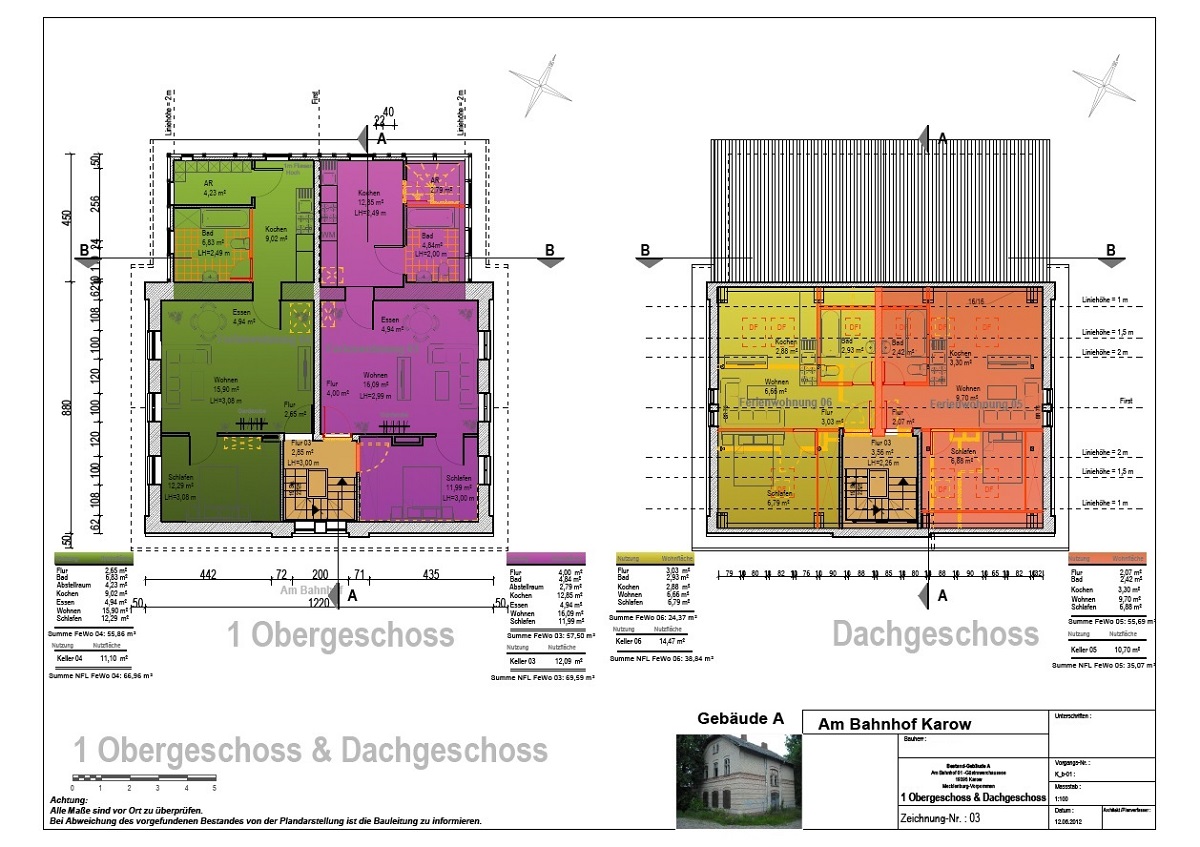 1.967 m² 2 historische Mehrfamilienhäuser Denkmal, Sanierungsobjekte am Bahnhof Karow, Plau am See
