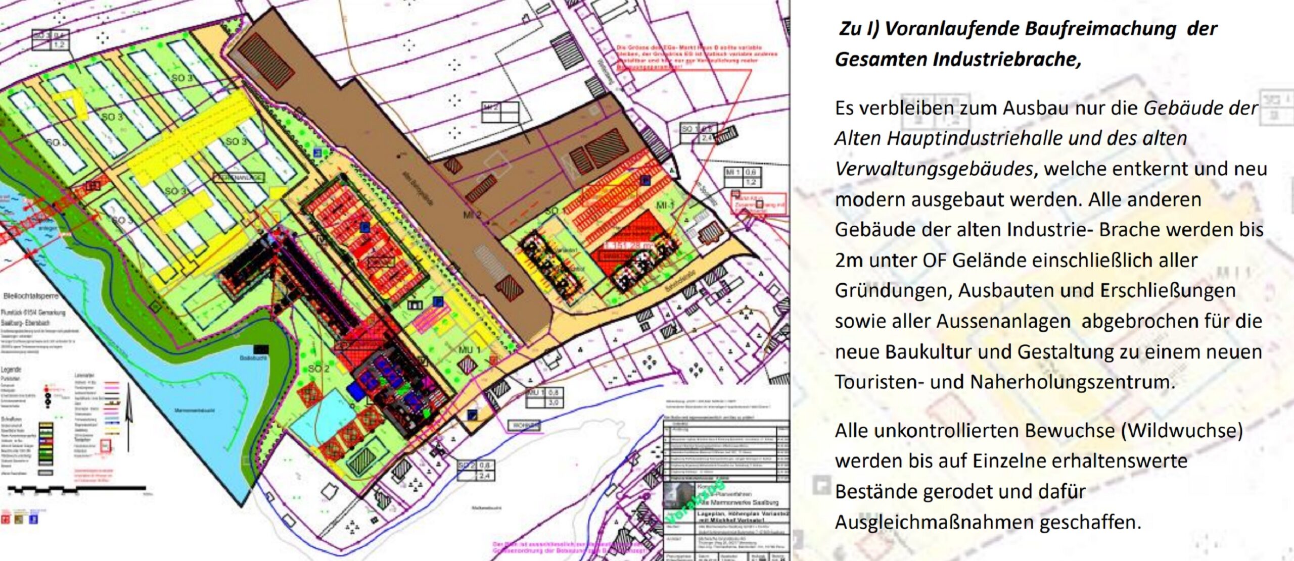 70.700 m² Seegrundstück mit 2.5 km Wasserfront, Projekt mit ca. 35.000 m² BGF in Saalburg / Thüringen